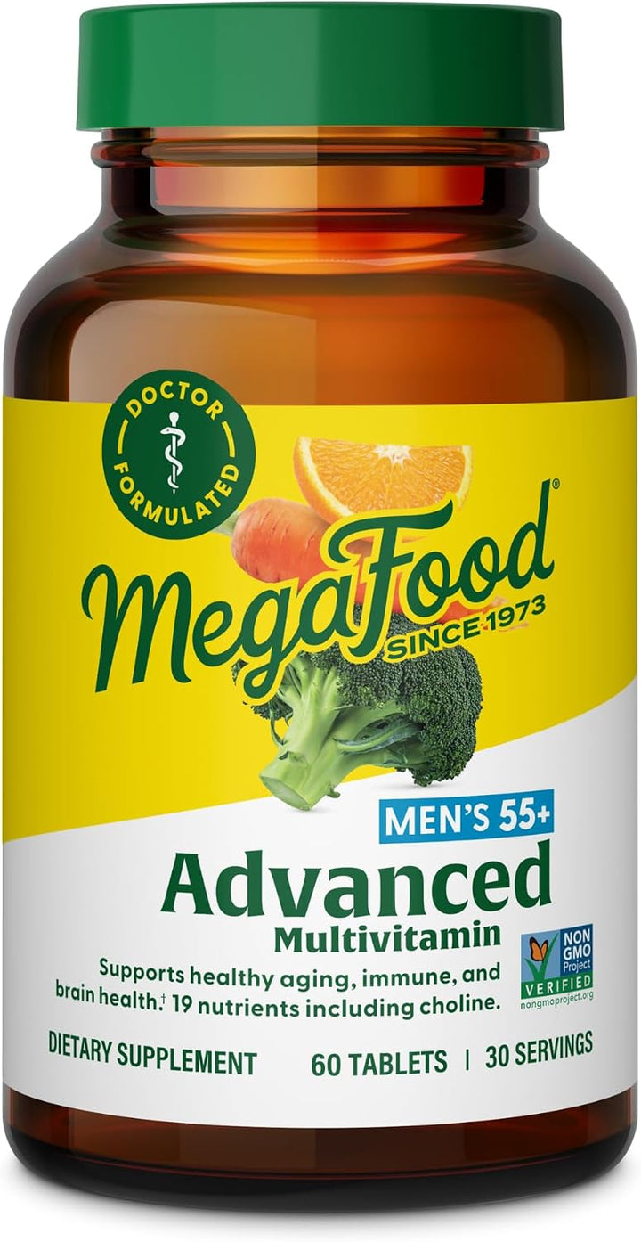 MegaFood Multivitamínico Avanzado para Hombres de 55+, Multivitamin...