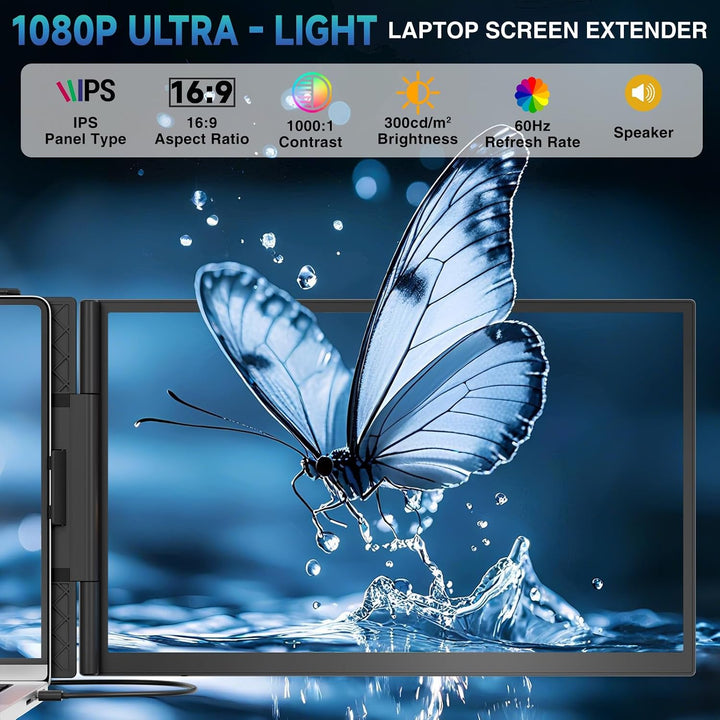 siaviala Extensor de pantalla para laptop, monitor portátil ultrafi...