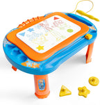 Lollipop Blippi - Tableta de escritura magnética para niños, juguetes ideales para bebés y niños pequeños, tablero de dibujo magnético con soportes, bolígrafo y sellos, juguetes de aprendizaje