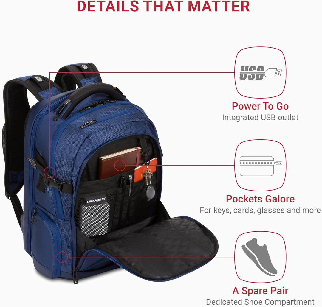 SwissGear 5358 USB ScanSmart \u2013 Mochila para portátil de 16\u20...