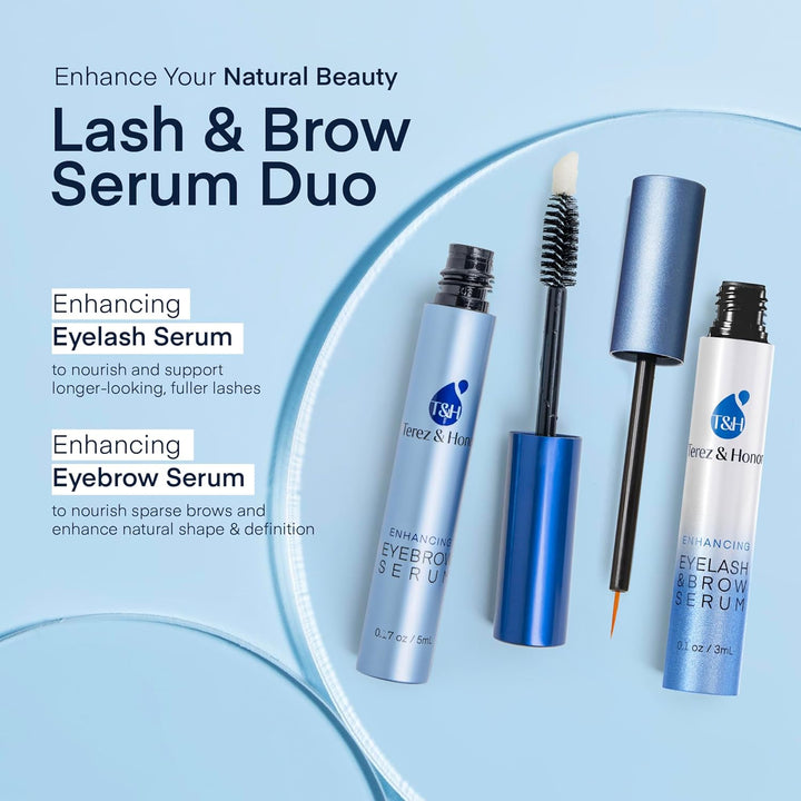 Terez &amp; Honor Suero avanzado para mejorar pestañas y cejas (Paq...