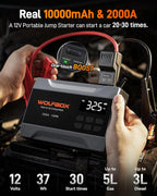 WOLFBOX Arrancador del salto MV10A 2000A con el compresor de aire