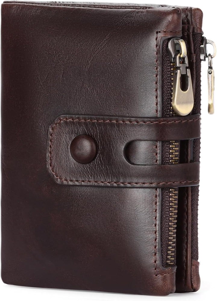 FALAN MULE Cartera para hombre con cremallera y bolsillo para moned...