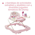 Disney Andador de princesa con ruedas, andadores de bebé rosa y centro de actividades para bebés
