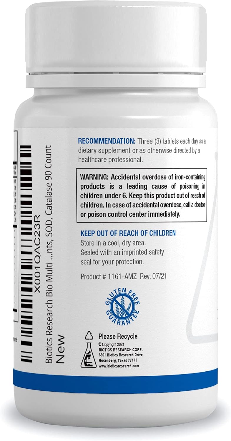 BIOTICS RESEARCH Bio-Multi Plus - Fórmula multivitamínica\/mineral...