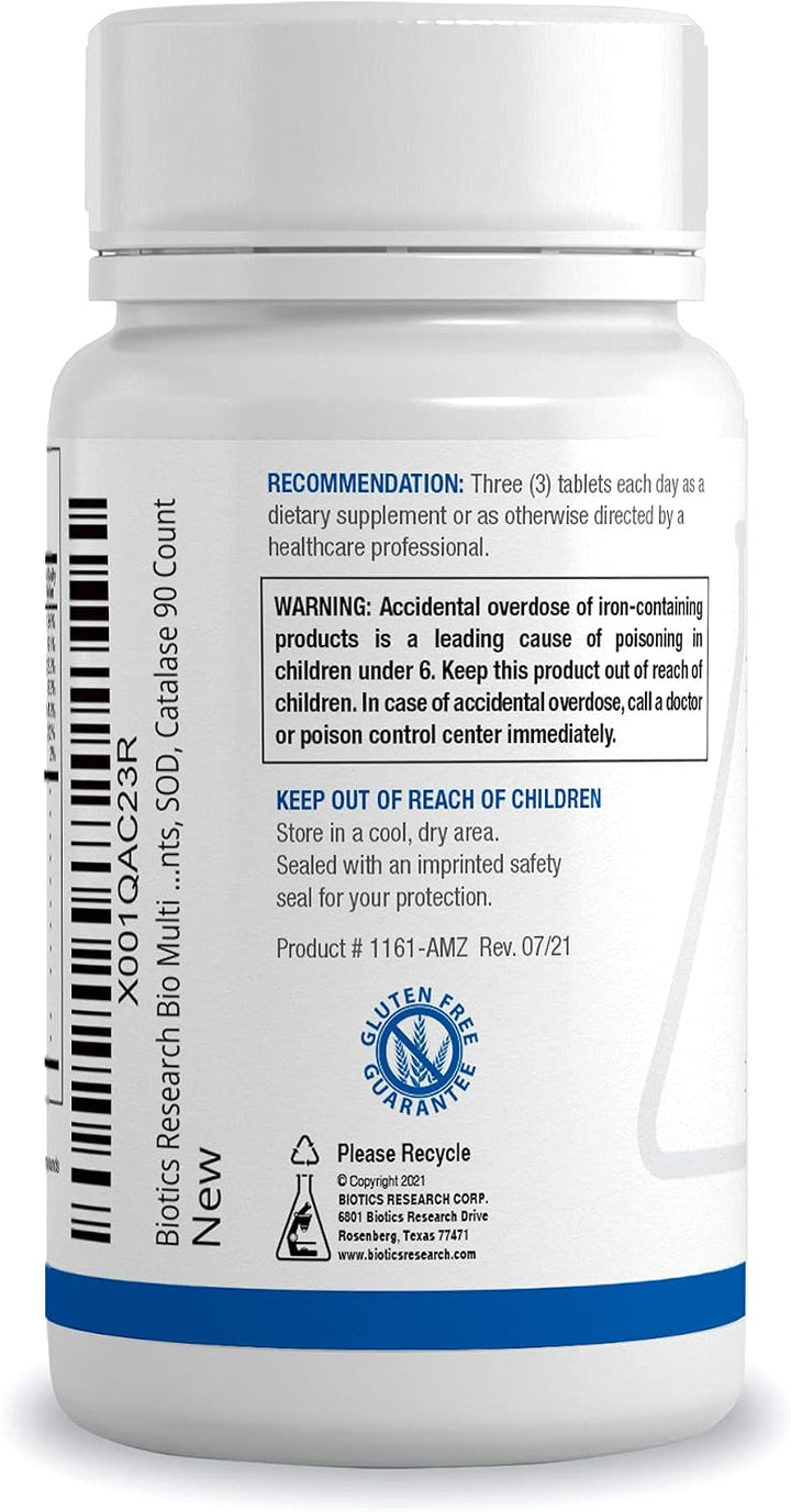 BIOTICS RESEARCH Bio-Multi Plus - Fórmula multivitamínica\/mineral...