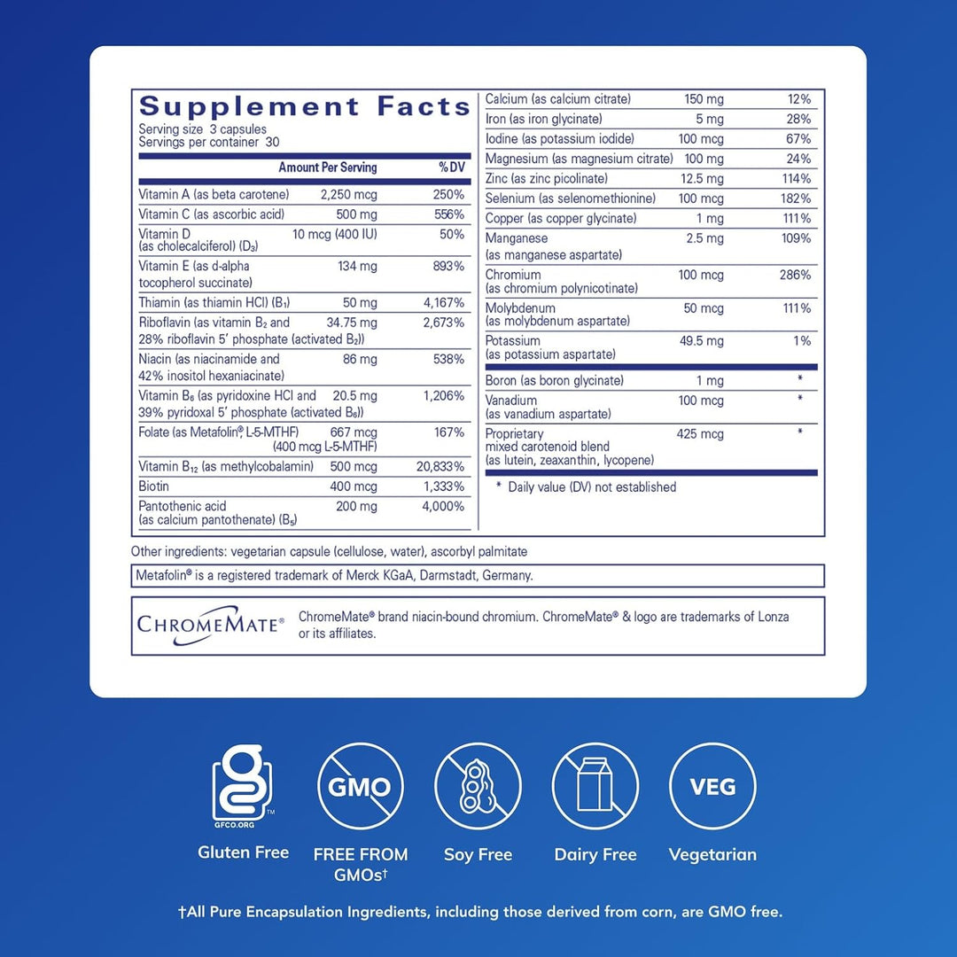 Pure Encapsulations Nutrient 950 | Suplemento multivitamínico miner...