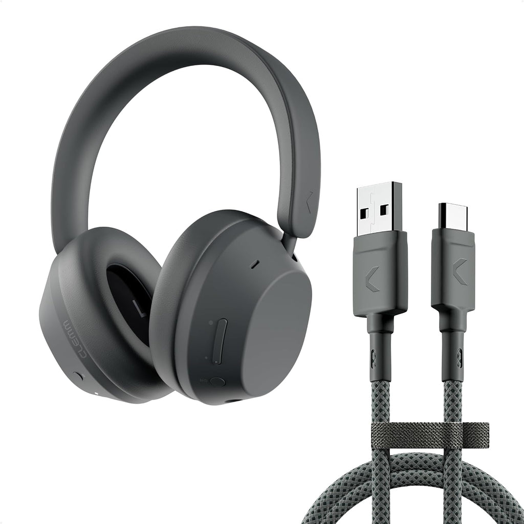 Clemm Paquete de auriculares inalámbricos preestablecidos y cadena USB-A a tipo C