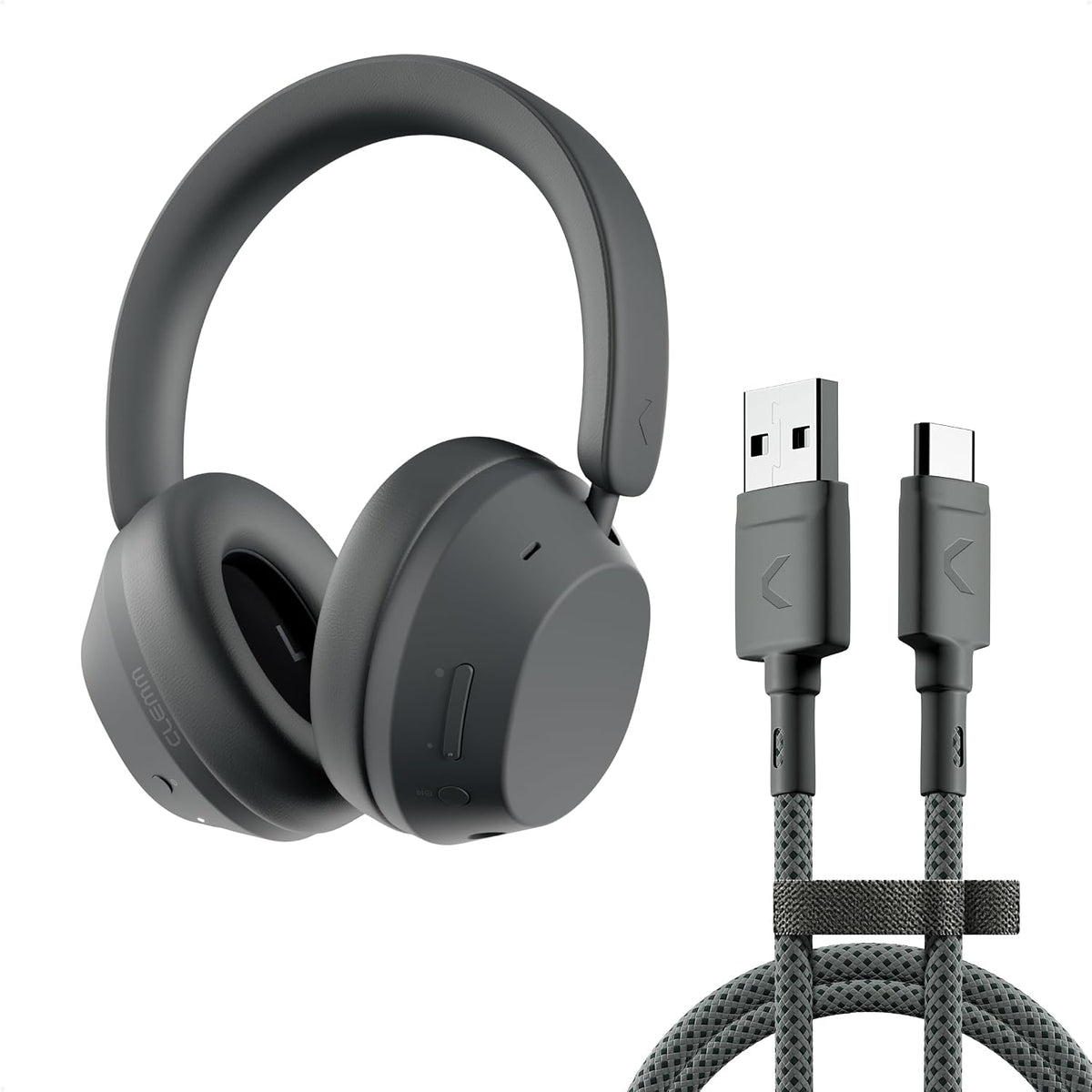 Clemm Paquete de auriculares inalámbricos preestablecidos y cadena USB-A a tipo C