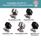Cuchillas de repuesto para afeitadora Skull Shaver Pitbull Gold PRO...