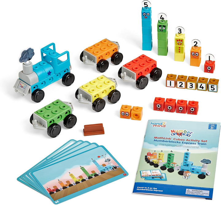 hand2mind Numberblocks Express Train MathLink Cubes Conjunto de Act...