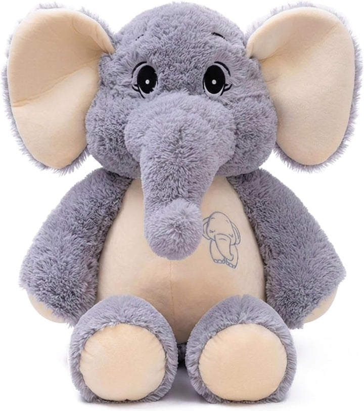 GailiMaiYa Animal de peluche de elefante de 21 pulgadas, juguete de...