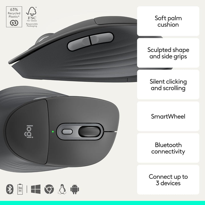 Logitech Signature Comfort Plus Combo MK880 Combo de teclado y mous...