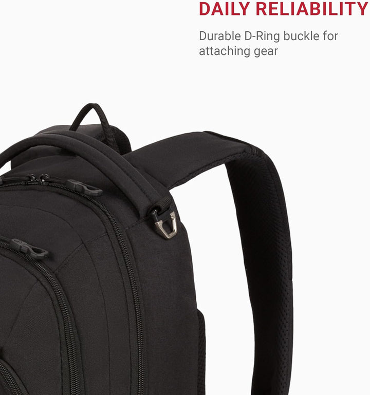 SwissGear 1186 Travel Gear Mochila Bungee Ligera, Negro, 17 pulg.