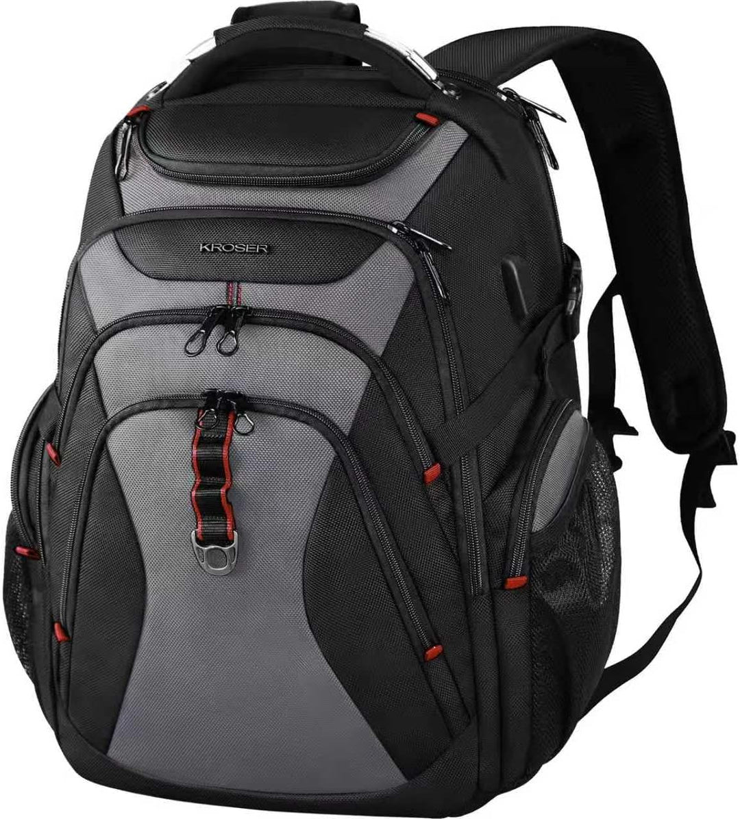 KROSER Mochila de viaje para laptop, 17,3 pulg.