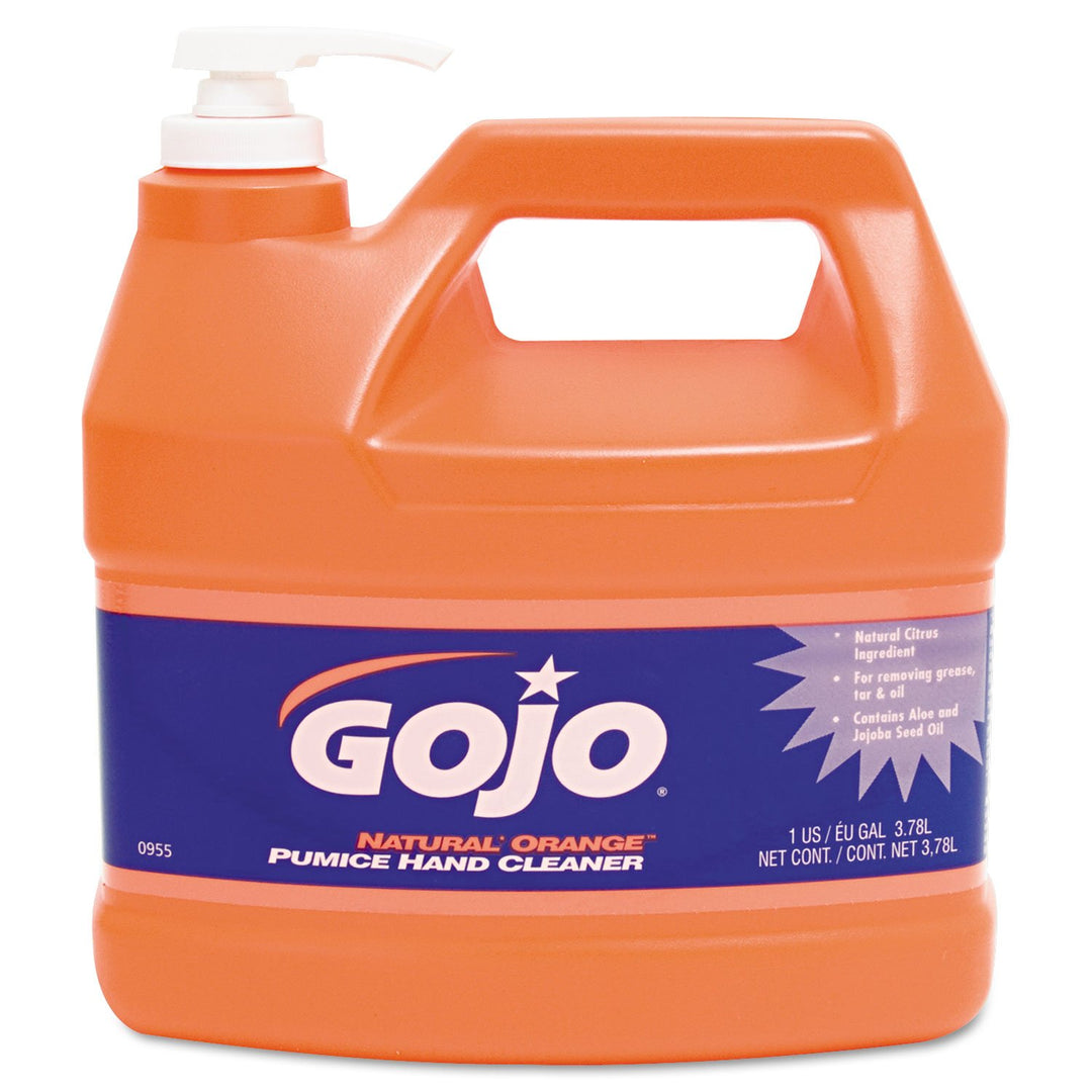 GOJO Limpiador de manos natural con piedra pómez y naranja, aroma c...