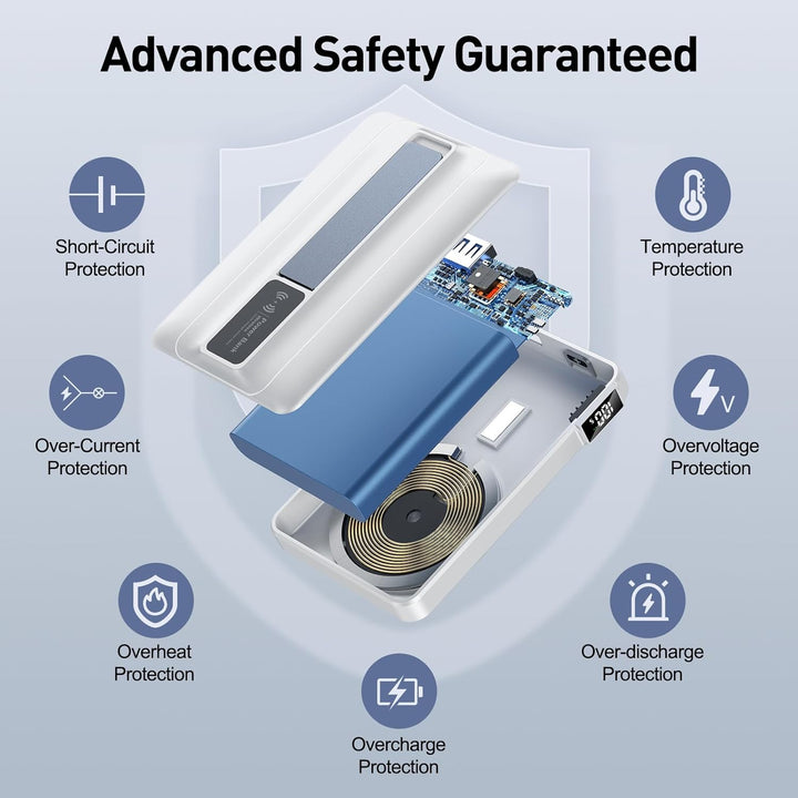 Cargador portátil inalámbrico magnético 2026 \u2013 10000mAh 22.5W...