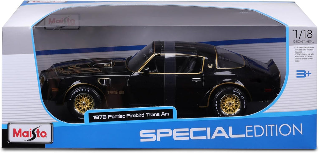 Maisto 1:18 Escala Edición Especial 1978 Pontiac Firebird Trans Am Vehículo fundido a troquel