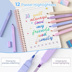Nicpro 50PCS lindo espiral cuaderno estacionario conjunto para las mujeres