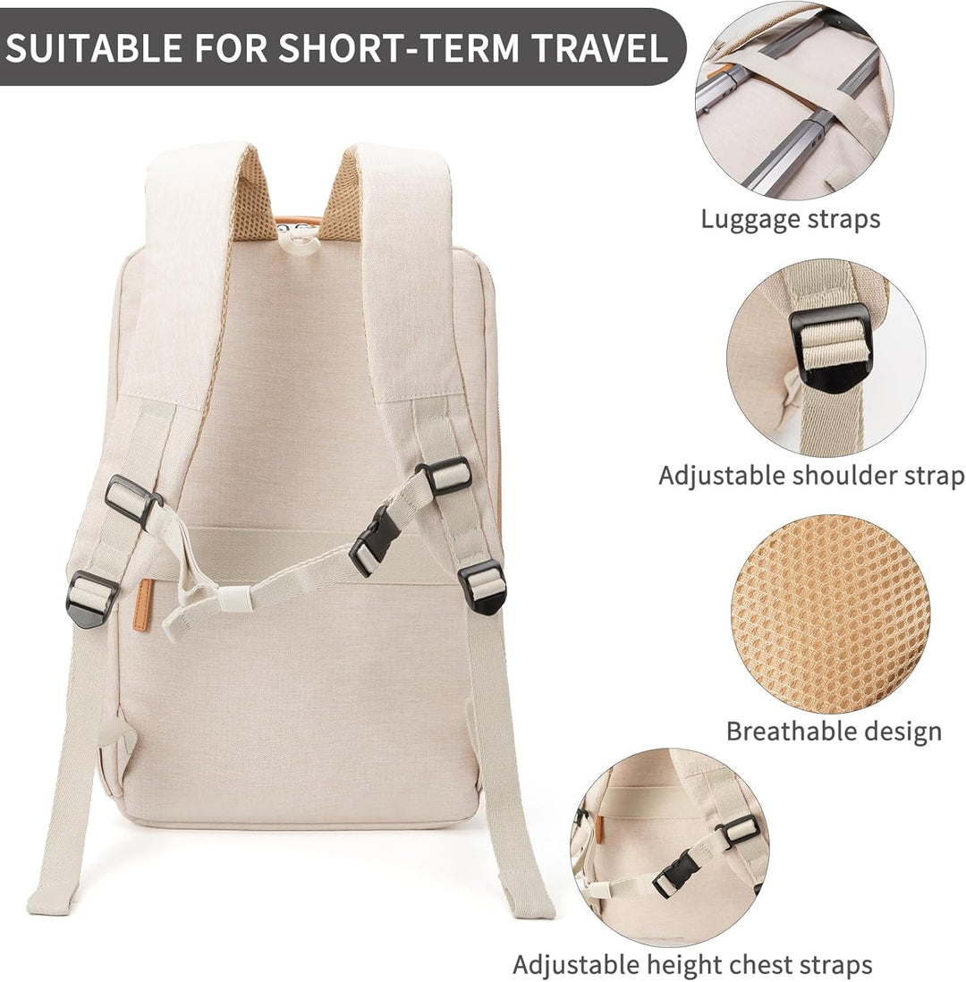 NOBLEMAN Mochila para portátil de viaje para hombres, resistente al...