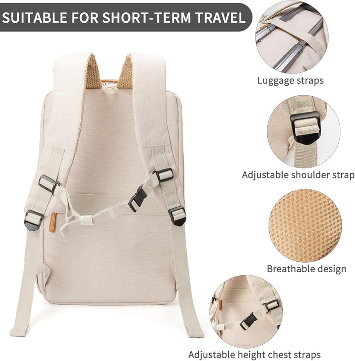 NOBLEMAN Mochila para portátil de viaje para hombres, resistente al...
