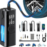 FamilyKit Compresor de aire portátil para inflador de neumáticos, b...