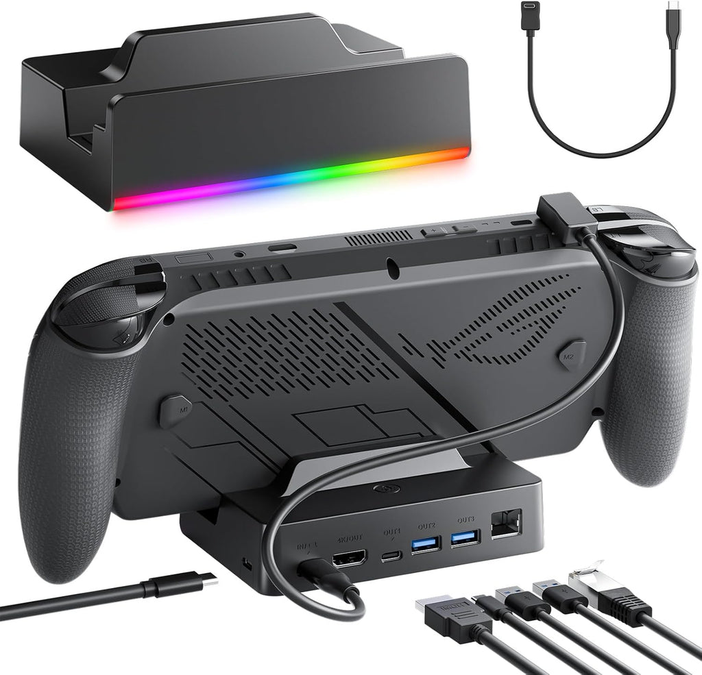 Docking Station para ROG Xbox Ally X, Steam Deck & Legion Go