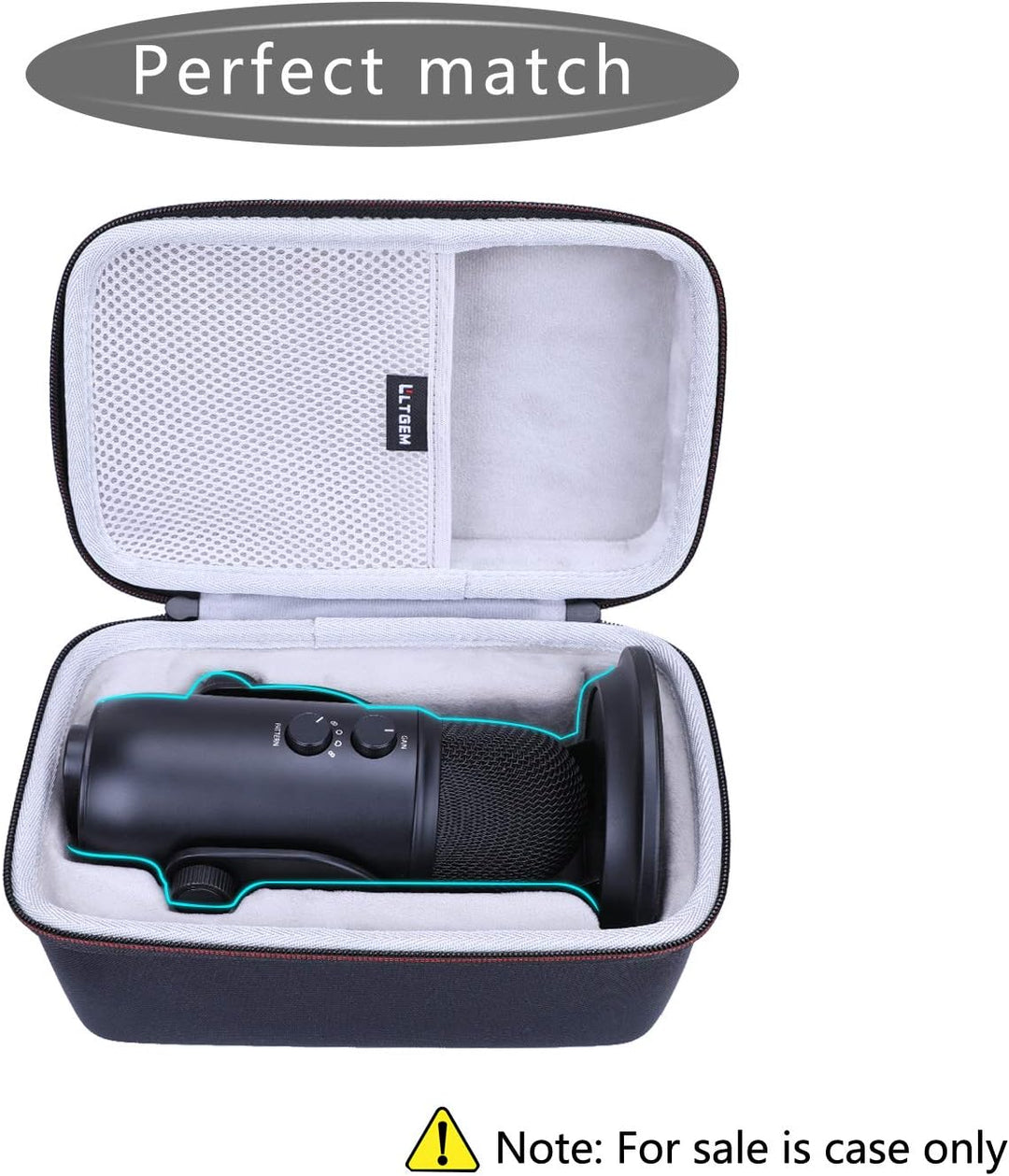LTGEM - Funda compatible con micrófono USB Logitech Blue Yeti (solo...