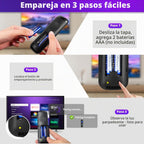 Repuesto para el control remoto por voz Roku: configuración rápida, 4