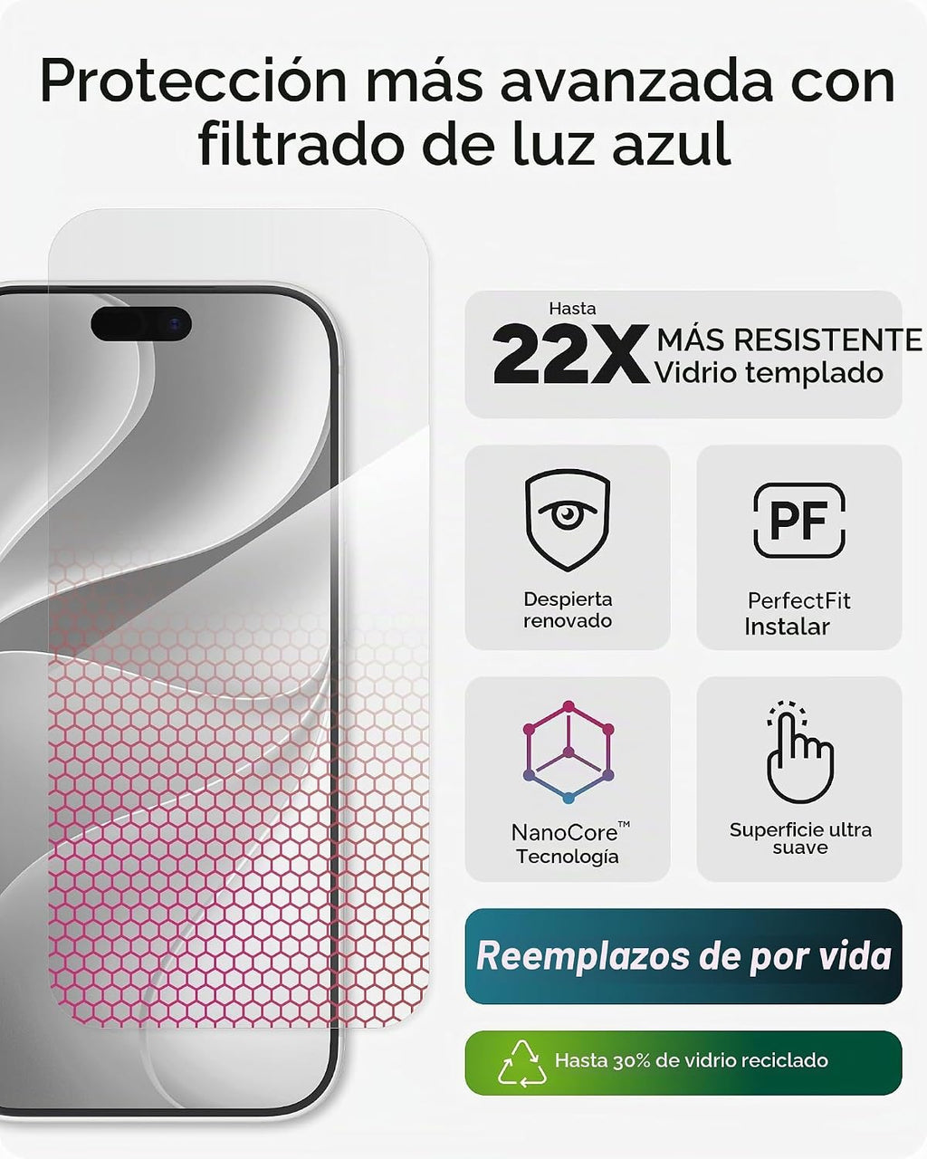 ZAGG Protector de pantalla de cristal XTR6 para iPhone 18 Pro