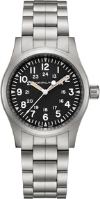 Hamilton Khaki Field Reloj mecánico para hombre, caja de acero inoxidable