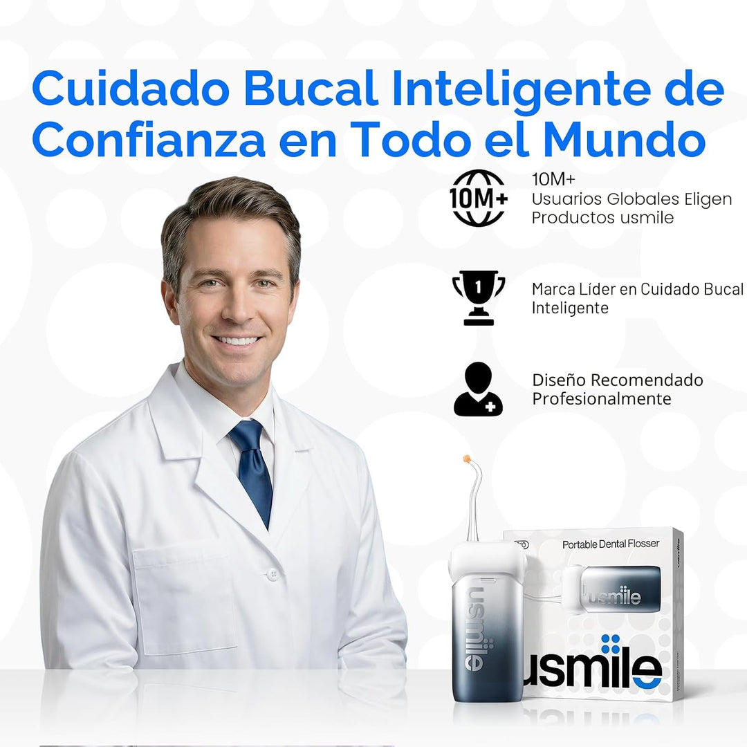 usmile C10 Hilo Dental Portátil \u2013 Apto para viajes, batería de...