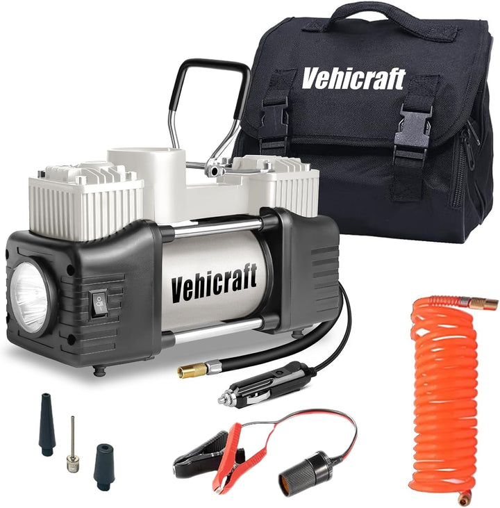 Vehicraft Inflador de Neumáticos Portátil Compresor de Aire Platead...