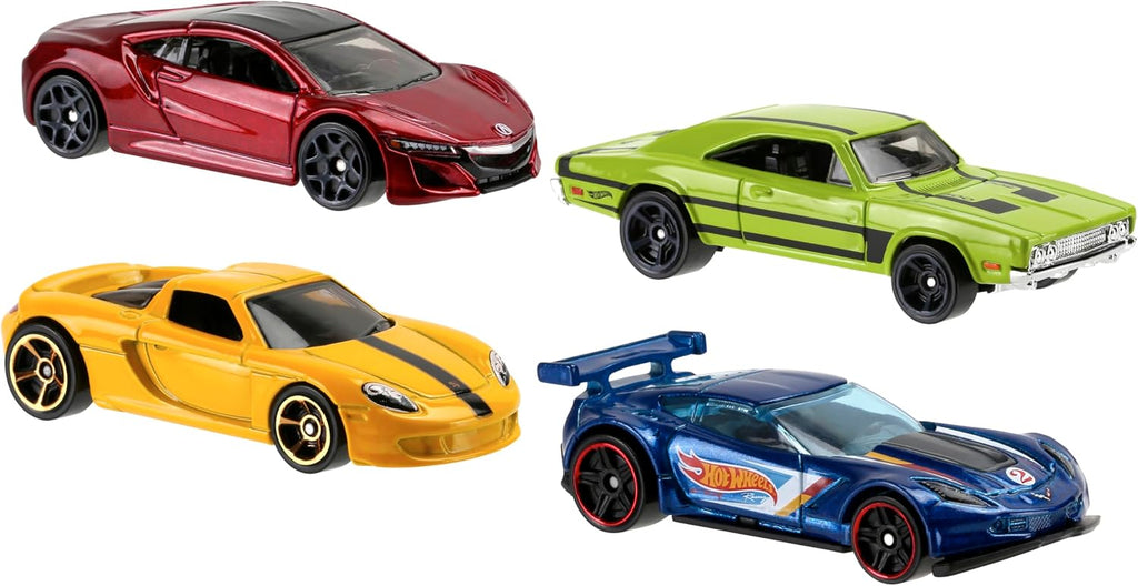 Hot Wheels Coches o camiones de juguete, juego de 72 autos a escala 1:64 empaquetados individualmente, vehículos de rescate o camiones (los estilos pueden variar; pueden incluir duplicados)
