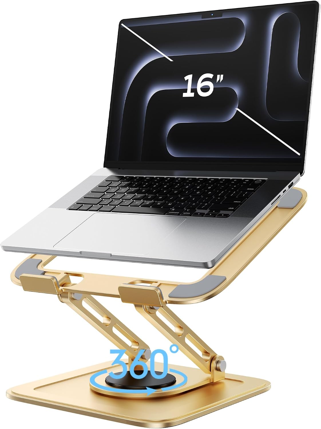 LOXP Soporte ajustable para laptop, soporte para computadora con ba...
