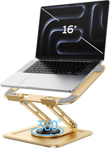 LOXP Soporte ajustable para laptop, soporte para computadora con ba...