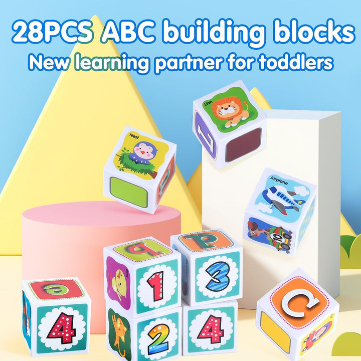 PLAY ABC - Bloques de construcción para niños pequeños de