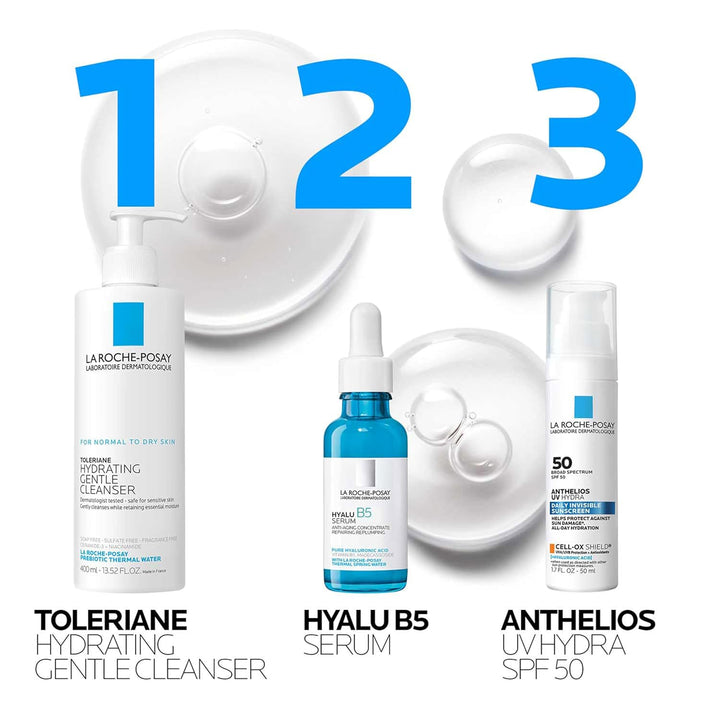 La Roche-Posay Hyalu B5 Pure Hyaluronic Acid Serum for Face, Vitami...
