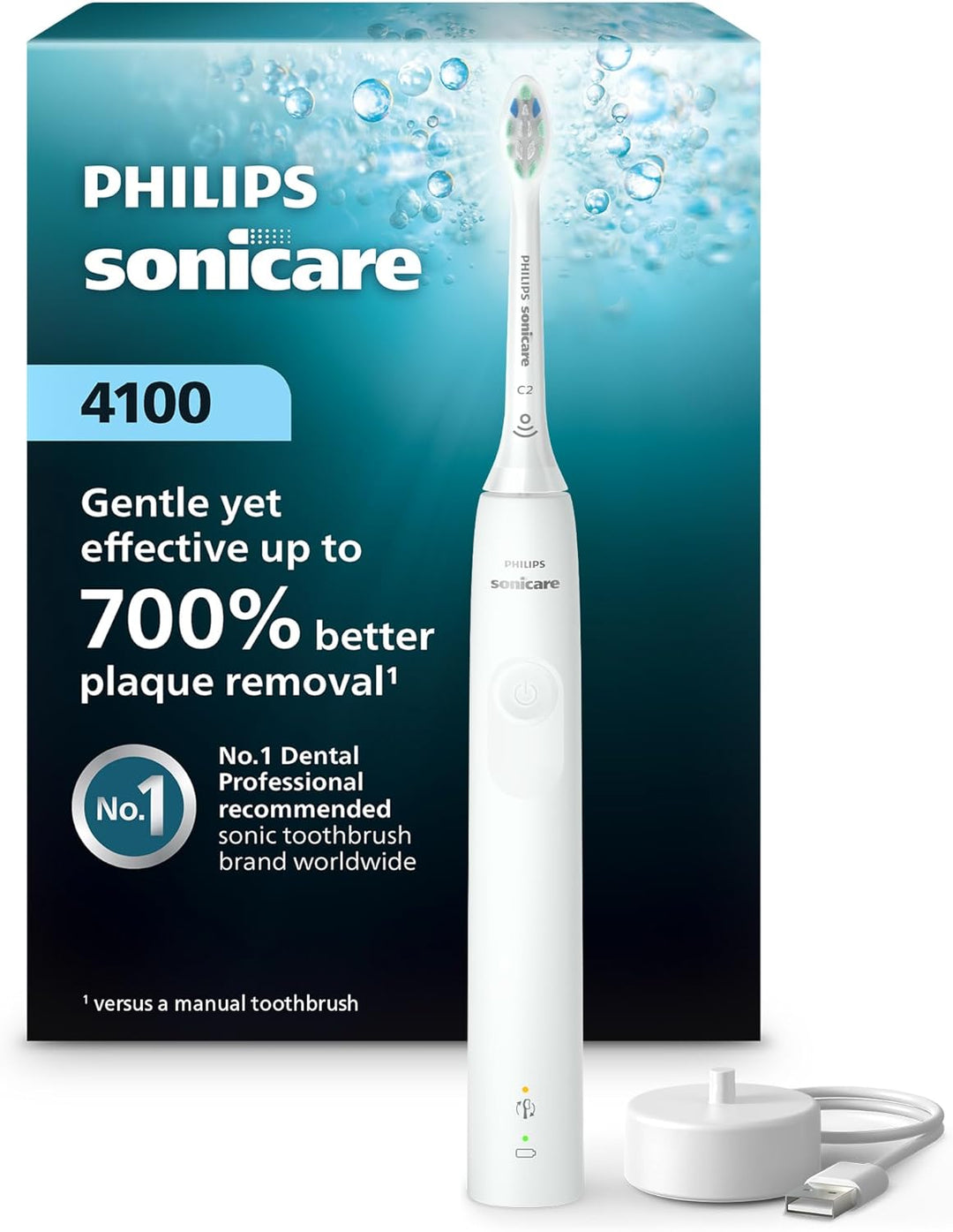 Philips Sonicare Serie 4100 Cepillo de Dientes Eléctrico - Cepillo...