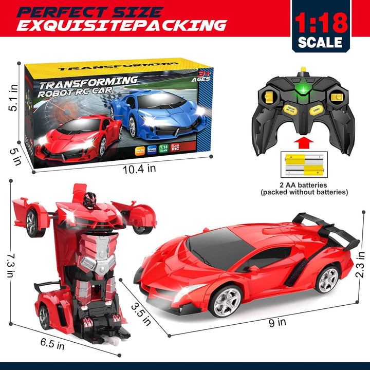 Dolanus Coche de Control Remoto - Coches RC de Robots Transformable...