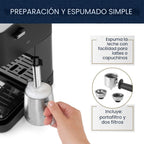 De'Longhi Stilosa - Máquina compacta de café expreso, espumador de leche