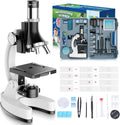 Kit de microscopio para niños 100X-1200X para niños: Microscopio compuesto