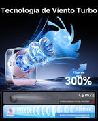 KIMMOO Ventilador de escritorio recargable por USB, ventilador de m...
