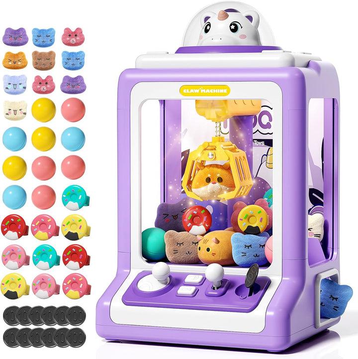 Máquina de Garras Jovow para Niños, Mini Máquina Expendedora con Mo...
