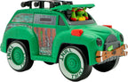 Teenage Mutant Ninja Turtles, Turtle Party Cruiser con luces y sonidos, estilo vintage, juego interactivo, a partir de 3 años