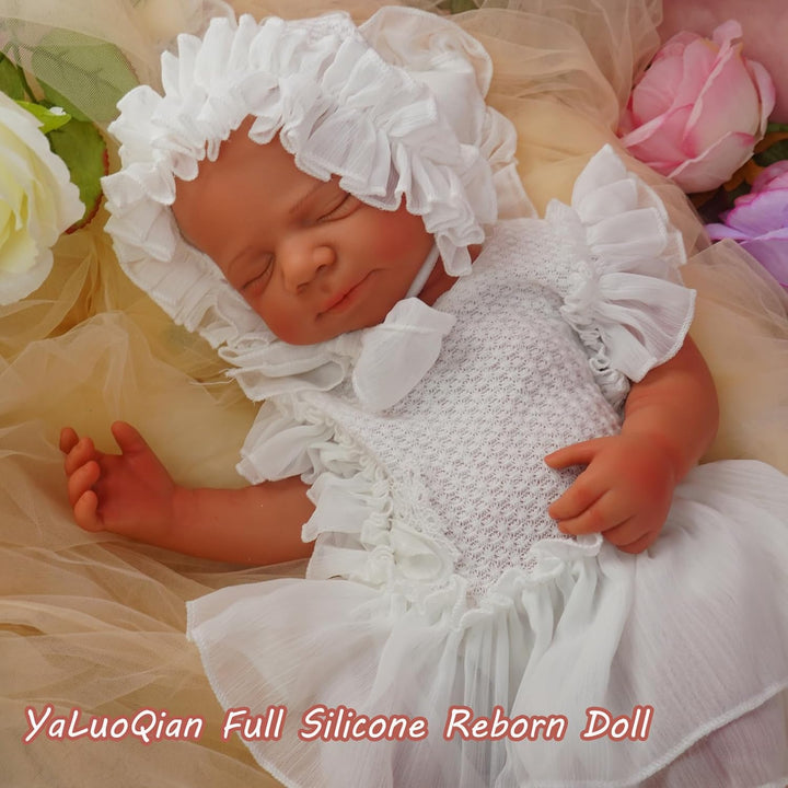 YaLuoQian Muñeca de bebé Reborn de silicona completa, niña recién n...