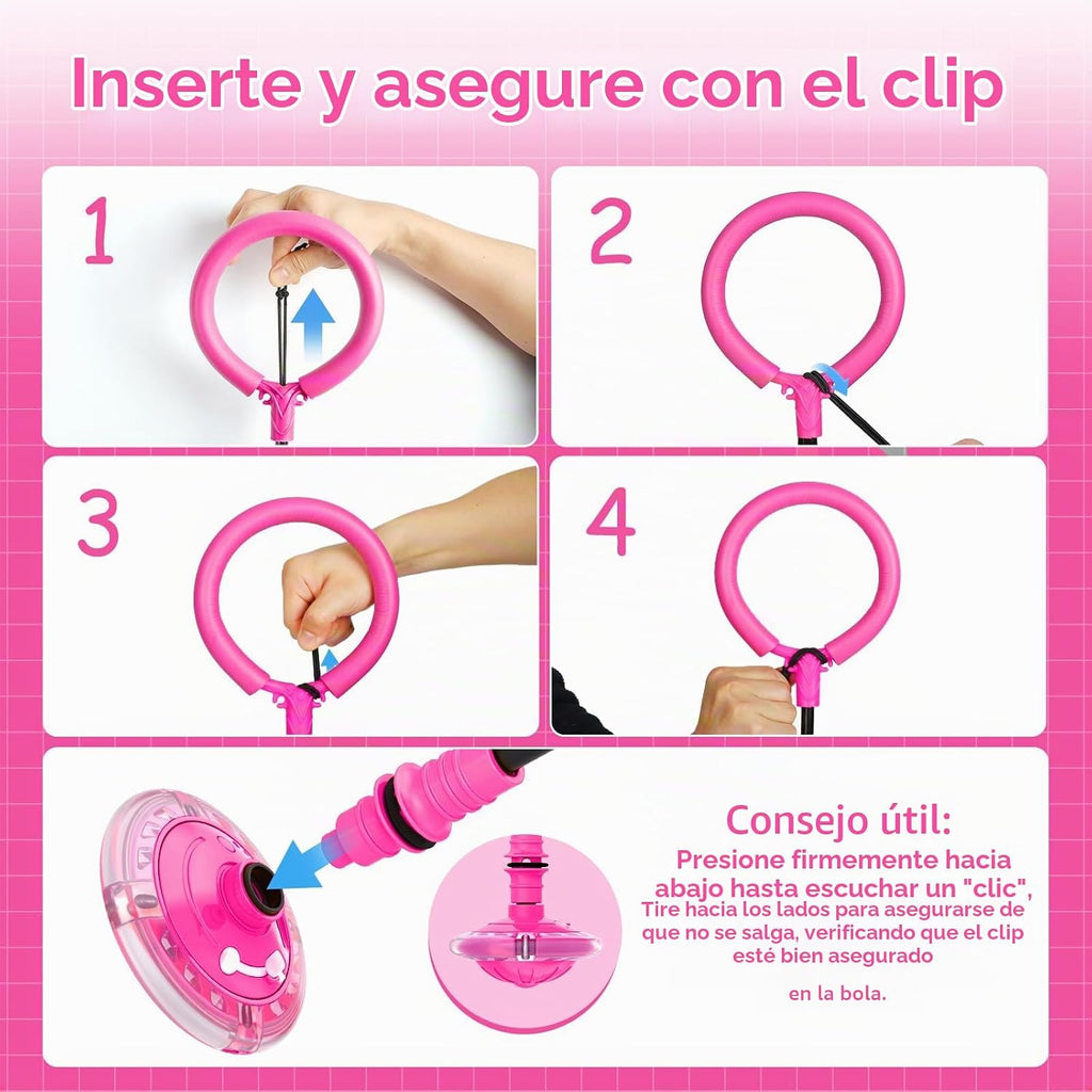 Flooyes Skip Ball para Kids, Ankle Skip Ball Toy con Counter, Timer