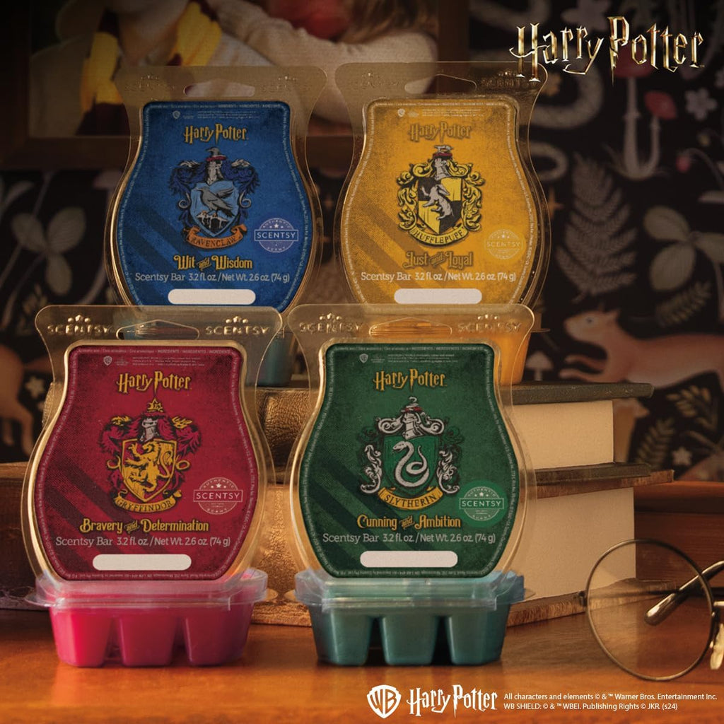 Scentsy Wax Melts, Harry Potter™ Houses, juego de 4 barras, cubos de cera