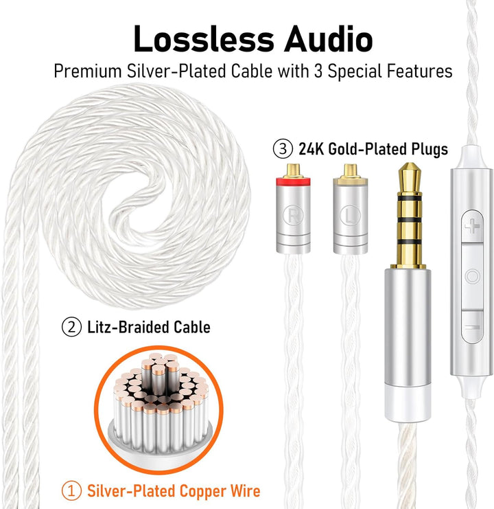 Vibes - Auriculares con cable 202M - Auriculares HiFi in Ear Monito...