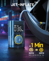 Fanttik X9 Pro Inflador de Neumáticos Portátil para Coche Compacto,...